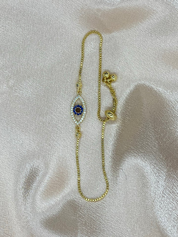 Evil Eye Bracelet (Gold)